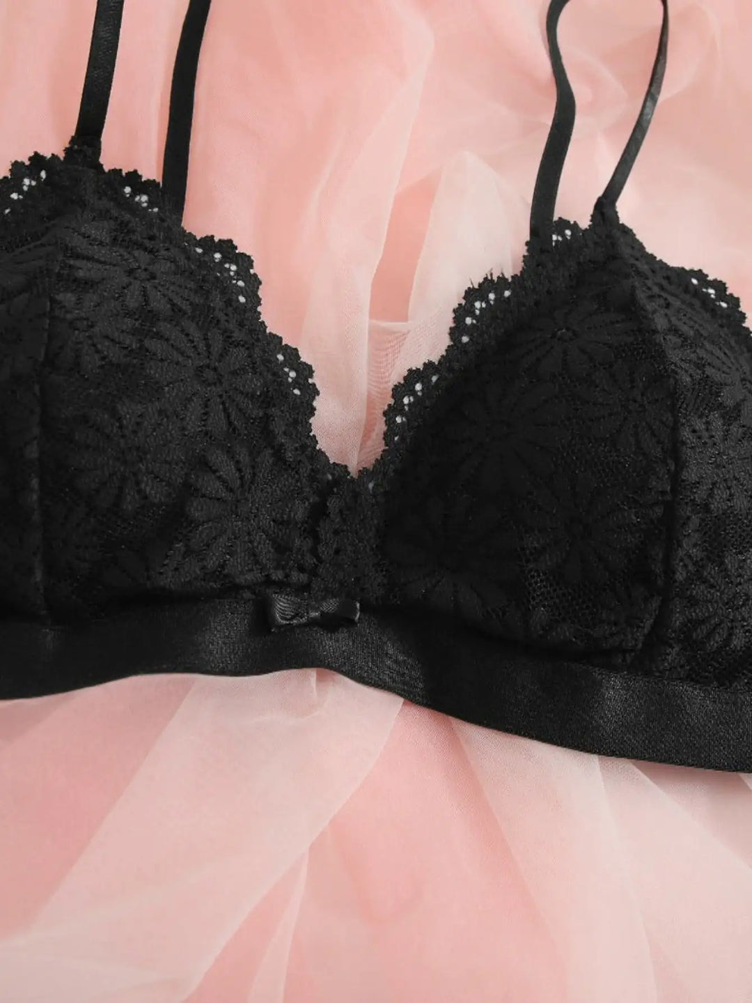 “Innocently Sweet Lace Bra and Panty Set”