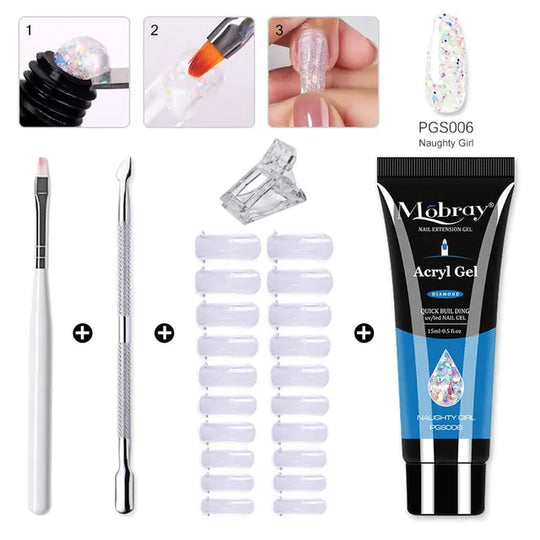 "Mobray Poly Gel Nail Kit"