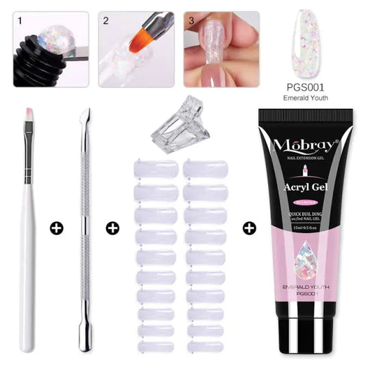 "Mobray Poly Gel Nail Kit"