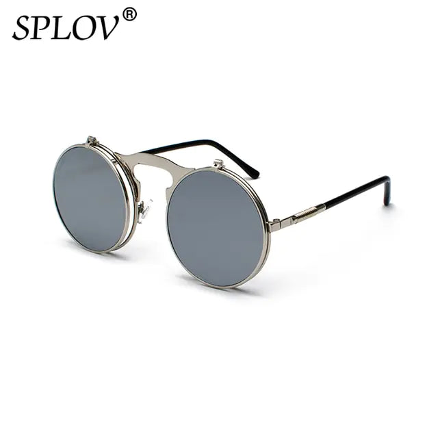 “Vintage Steampunk Flip Fashion Sunglasses”