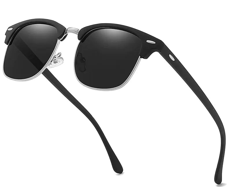 “Classic Polarized Half Frame Fashion Sunglasses”