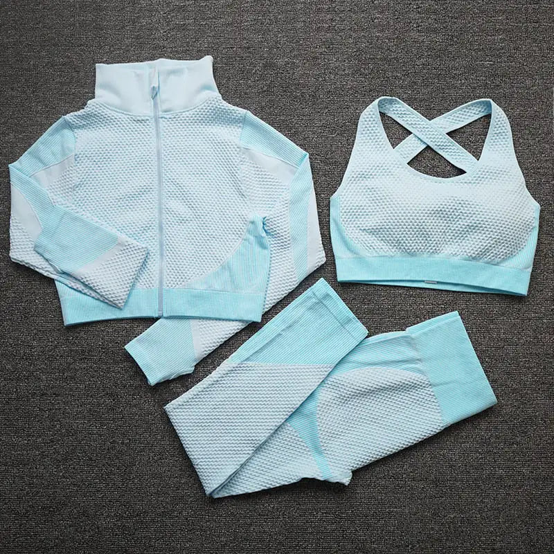 “Delilah Waffle Seamless Activewear Set”