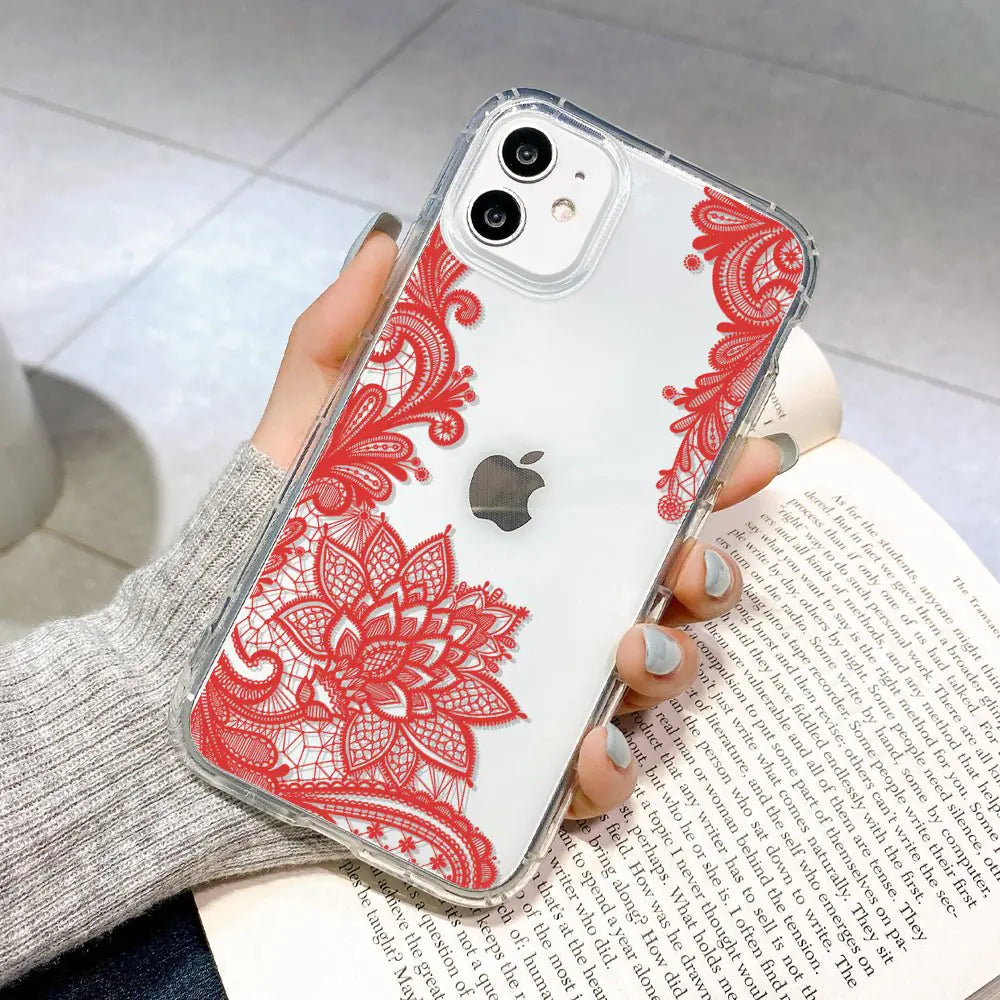 “Lace Flowers iPhone Case”