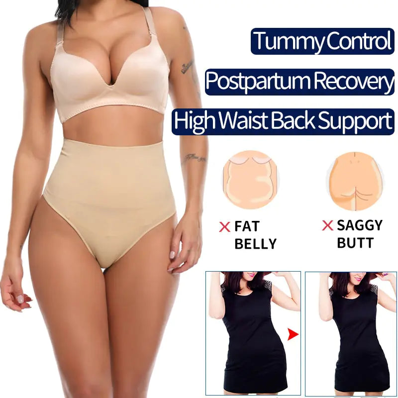 "High Waist Slimming Thong"