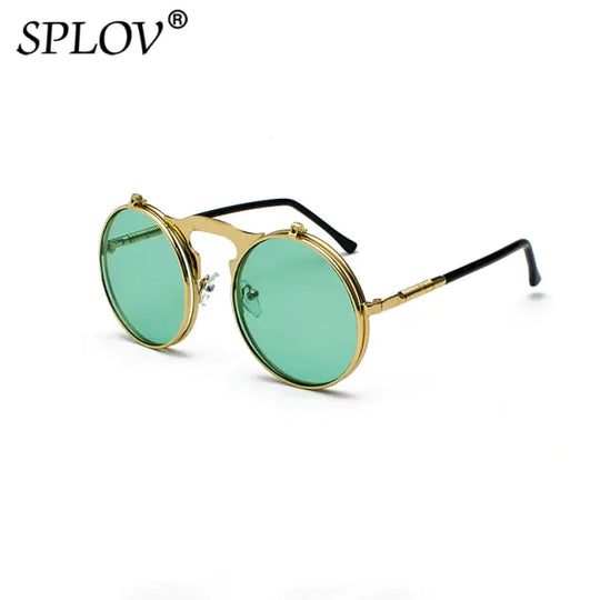 “Vintage Steampunk Flip Fashion Sunglasses”