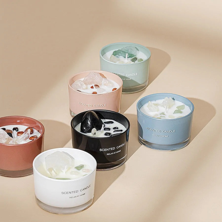 “Scented Mineral Candles”