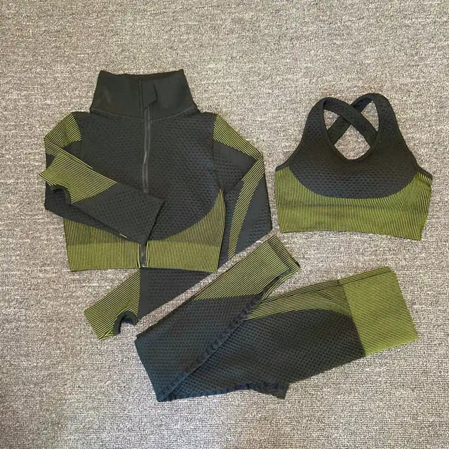 “Delilah Waffle Seamless Activewear Set”