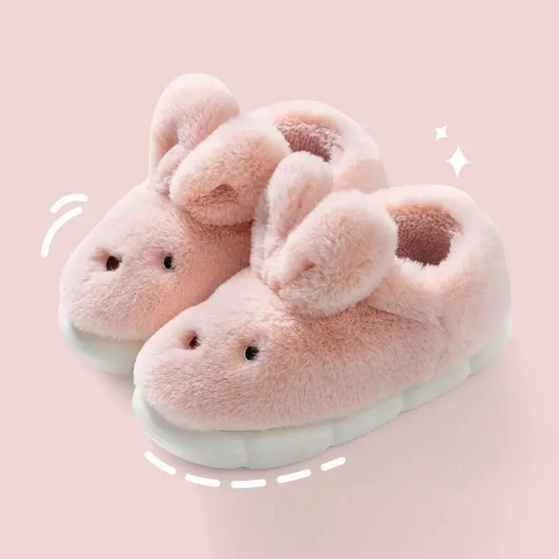 “Bunny Plush Slippers”