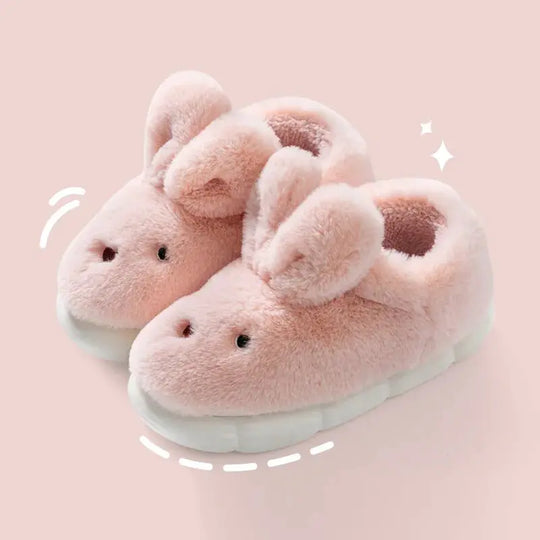 “Bunny Plush Slippers”