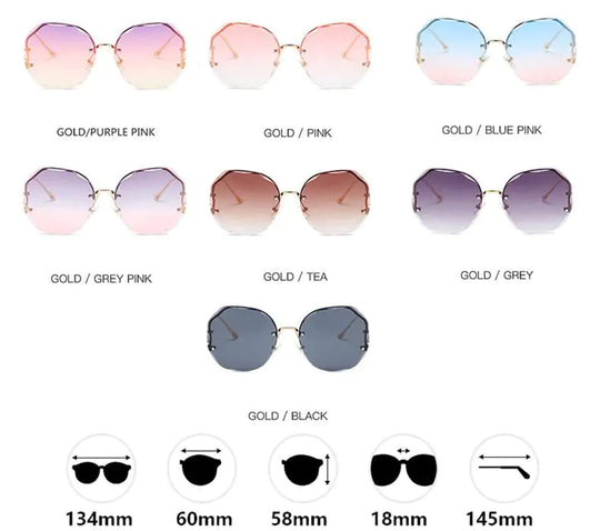 “Tea Gradient Fashion Sunglasses”