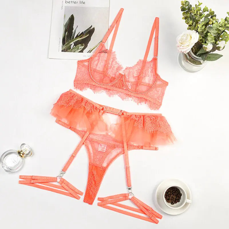 “Sweet Escape 3 Piece Lingerie Set”