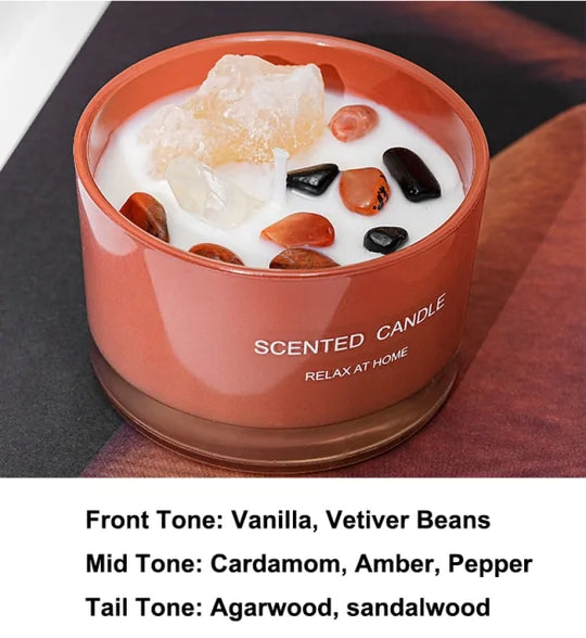 “Scented Mineral Candles”