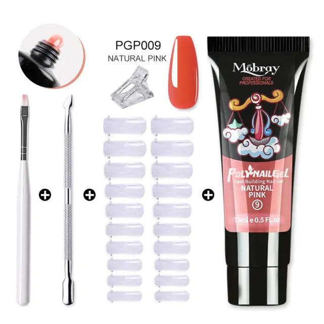 "Mobray Poly Gel Nail Kit"