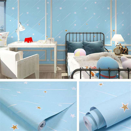 Waterproof Self-adhesive Wallpaper Bedroom Living Room Wall Sticker