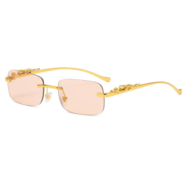 “Rimless Square Fashion Sunglasses”