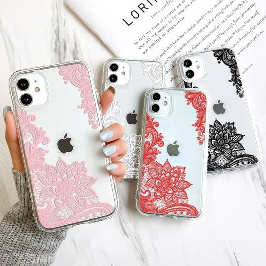 “Lace Flowers iPhone Case”