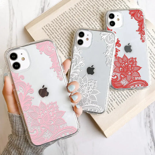 “Lace Flowers iPhone Case”