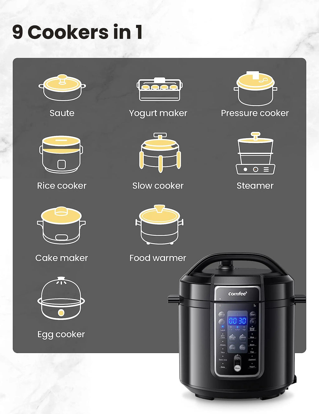 9-in-1 Electric Pressure Cooker