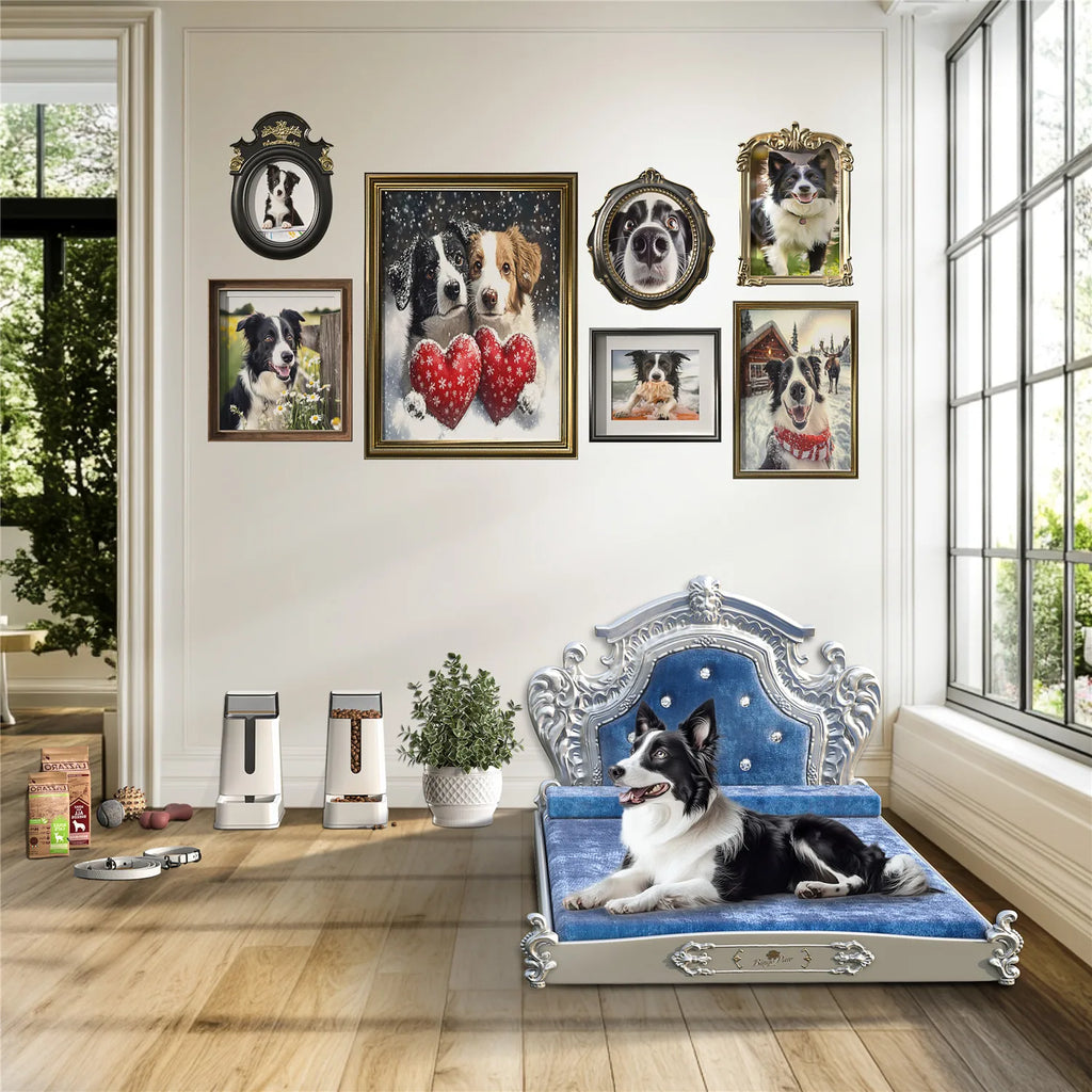 Luxury Pet Bed with Headboard,
