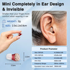 JINGHAO 1 Pair Mini Hearing Aids