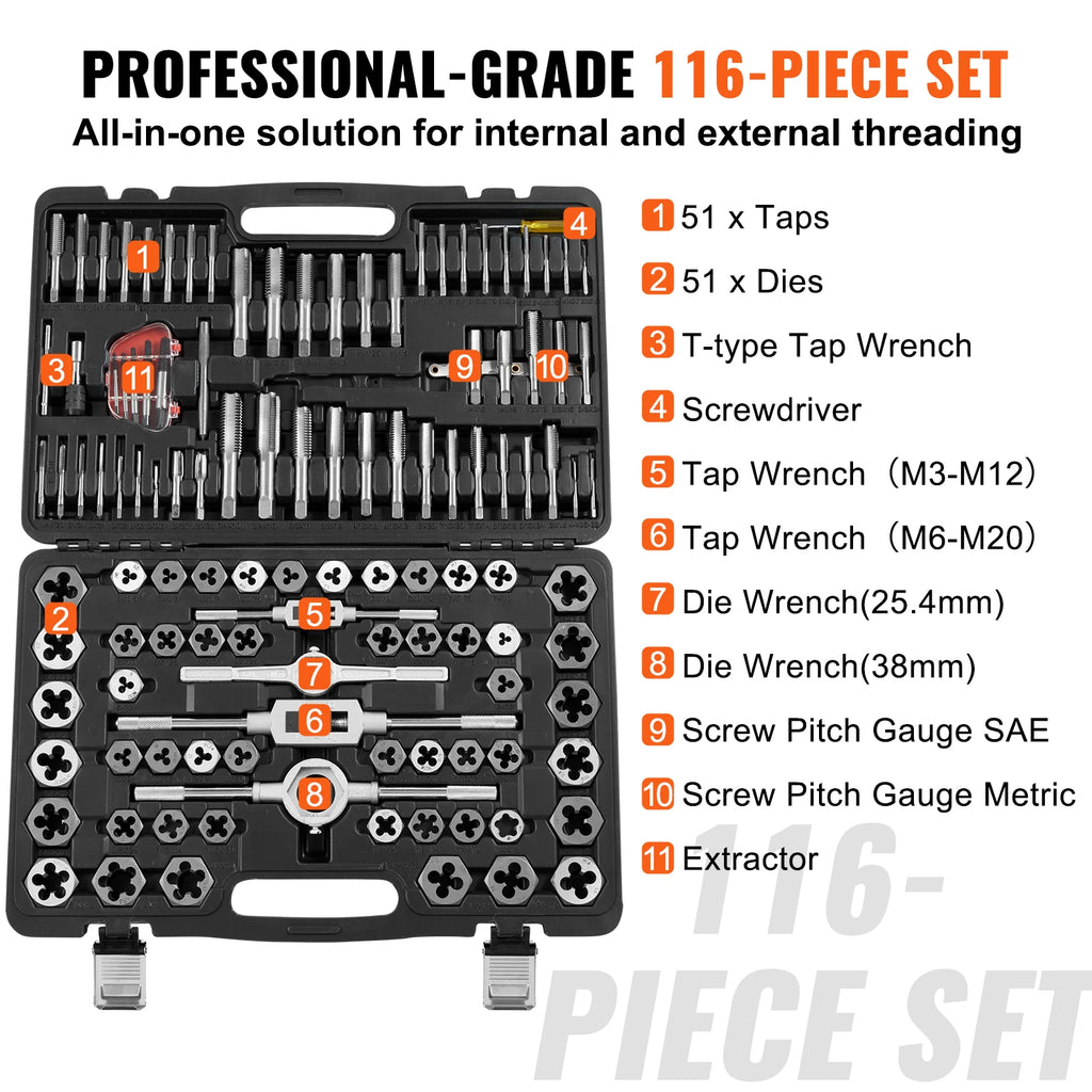 116-Piece  Essential Threading Tool