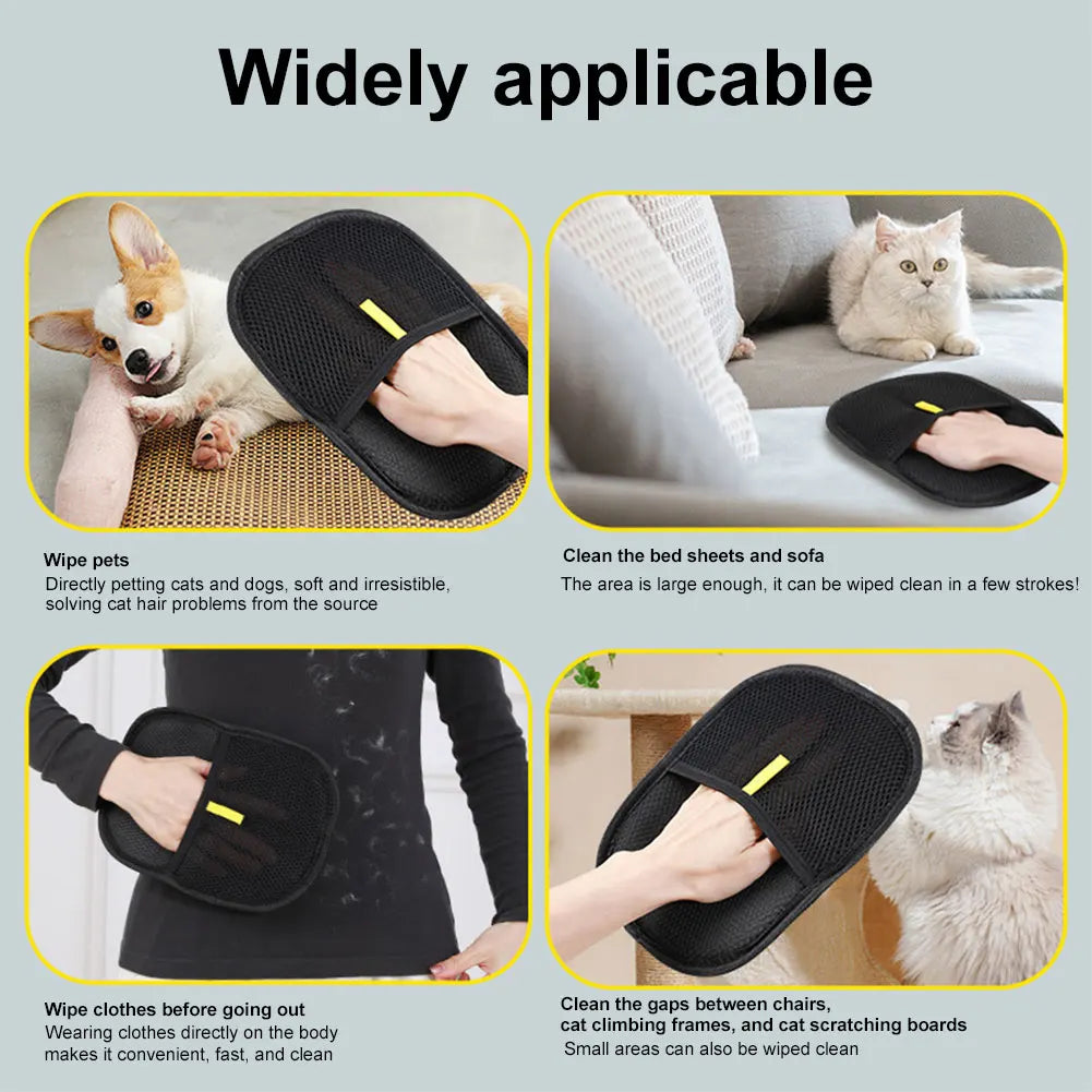 Pet Grooming Gloves Hair Remover Brush