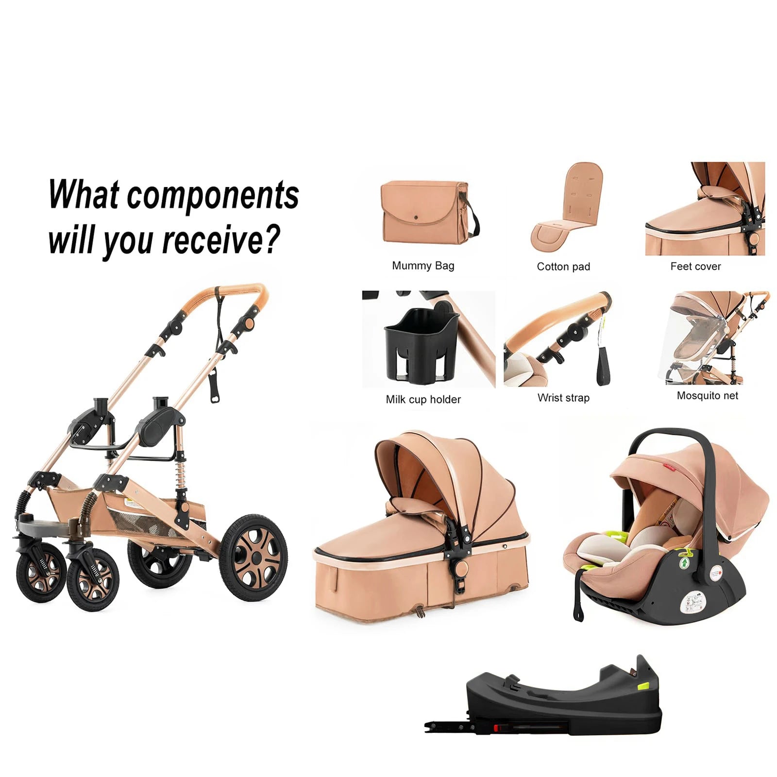 3 in 1 Baby Stroller,Baby T