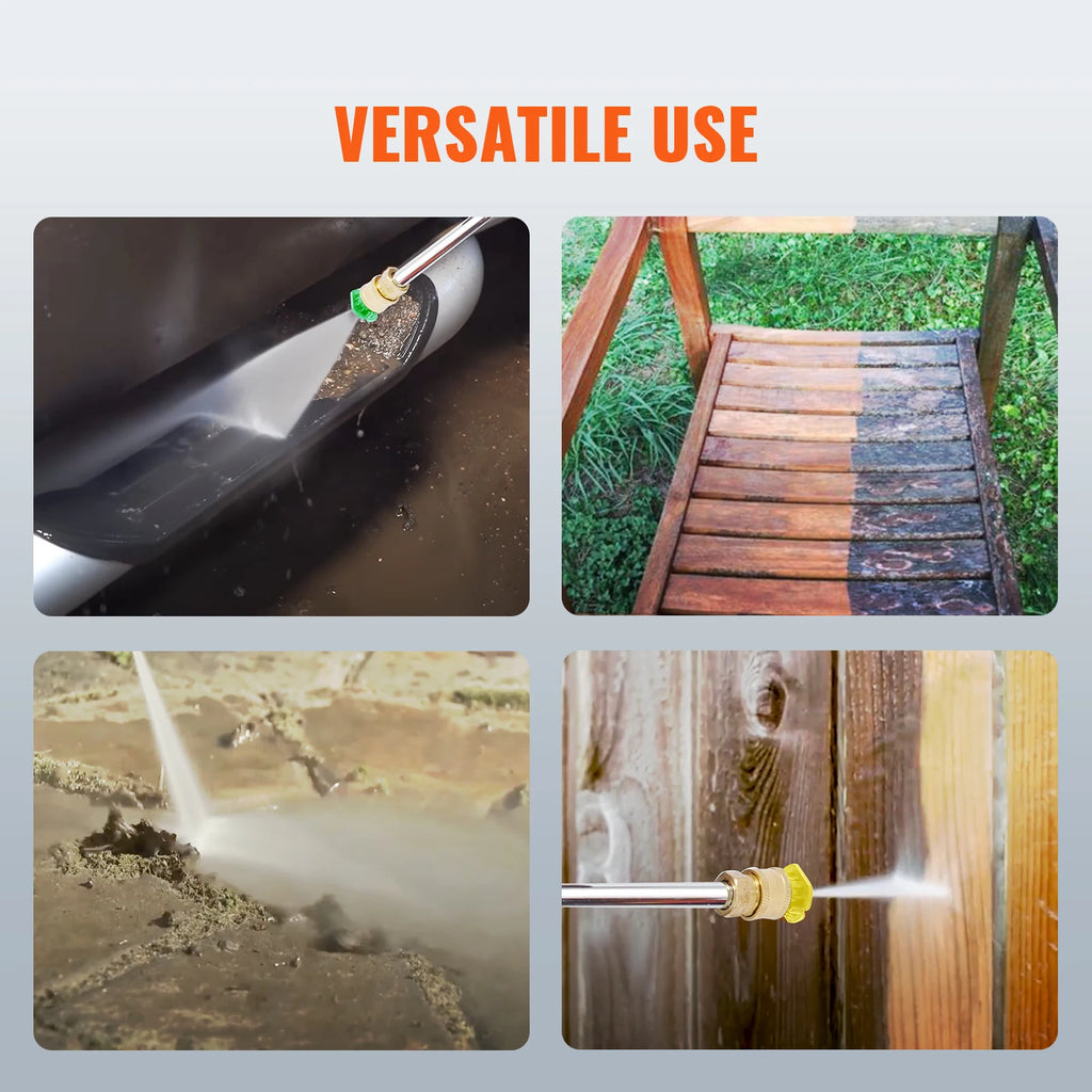 SucceBuy Gas Pressure Washer 3600 PSI 2.6 GPM Gas Powered Pressure Washer with Copper Pump Spray Gun and Extension Wand 5Nozzles