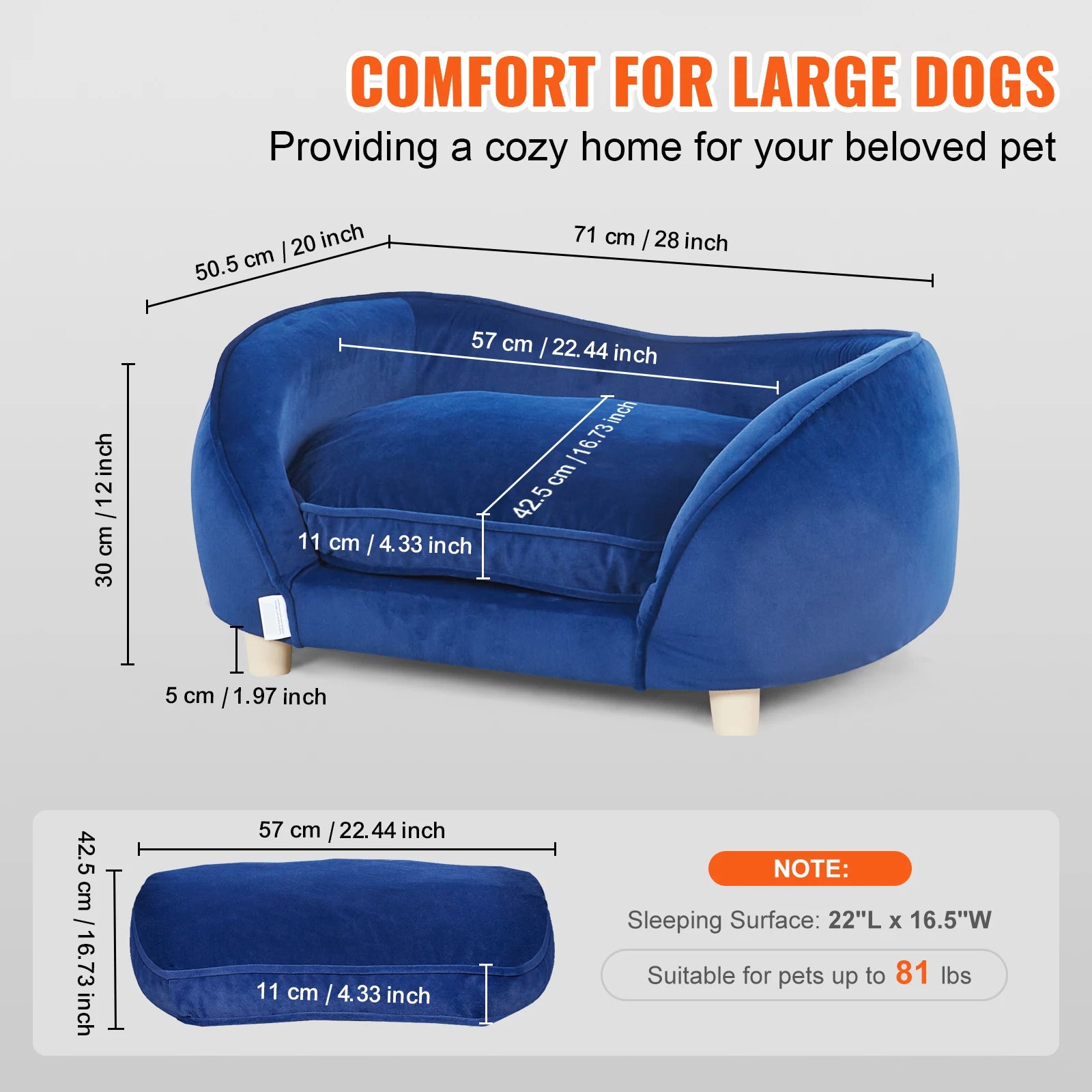 Medium-Sized Pet Couch
