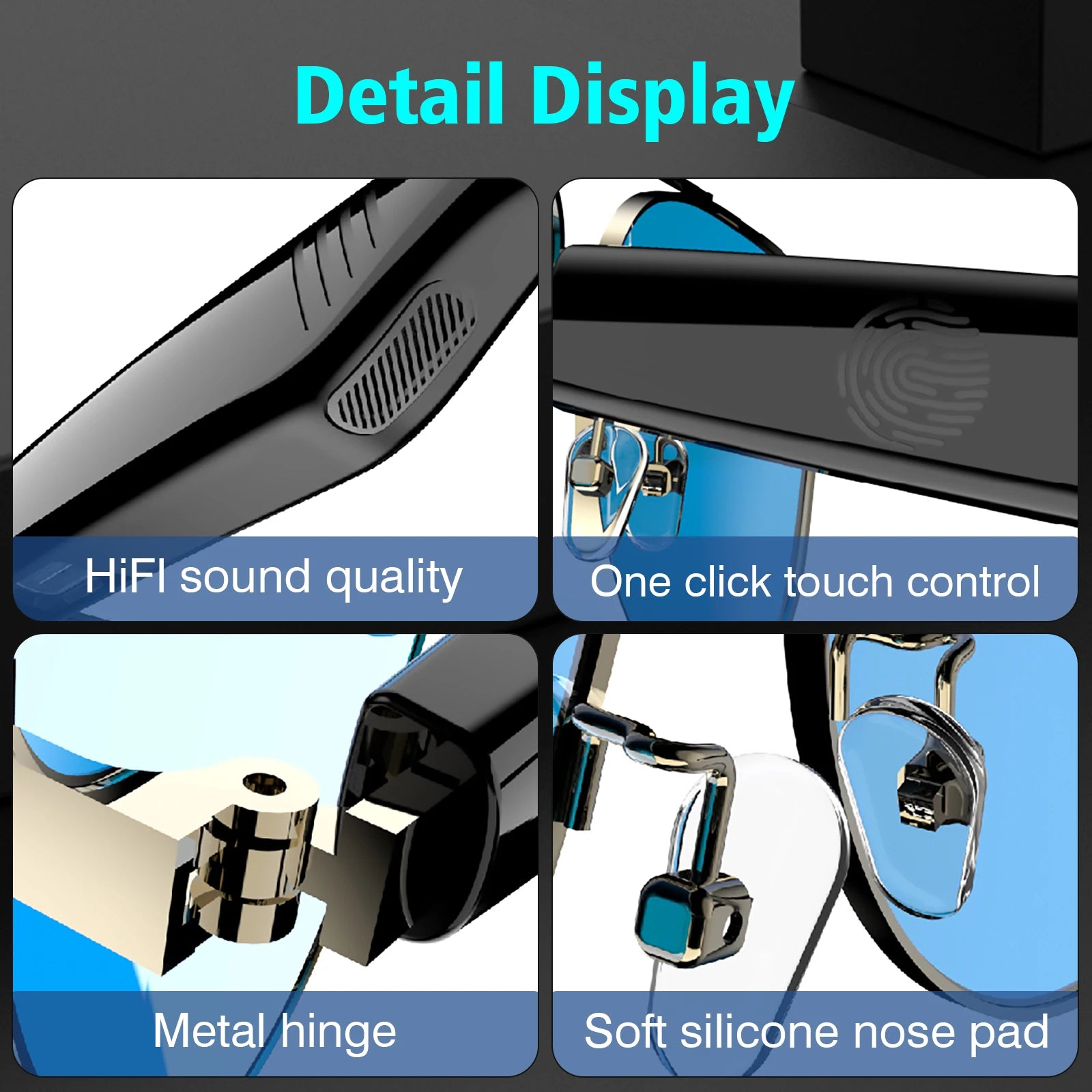 New noise reduction smart glasses, wireless calls,