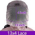 Remy HairTransparent Full Lace Frontal Wig