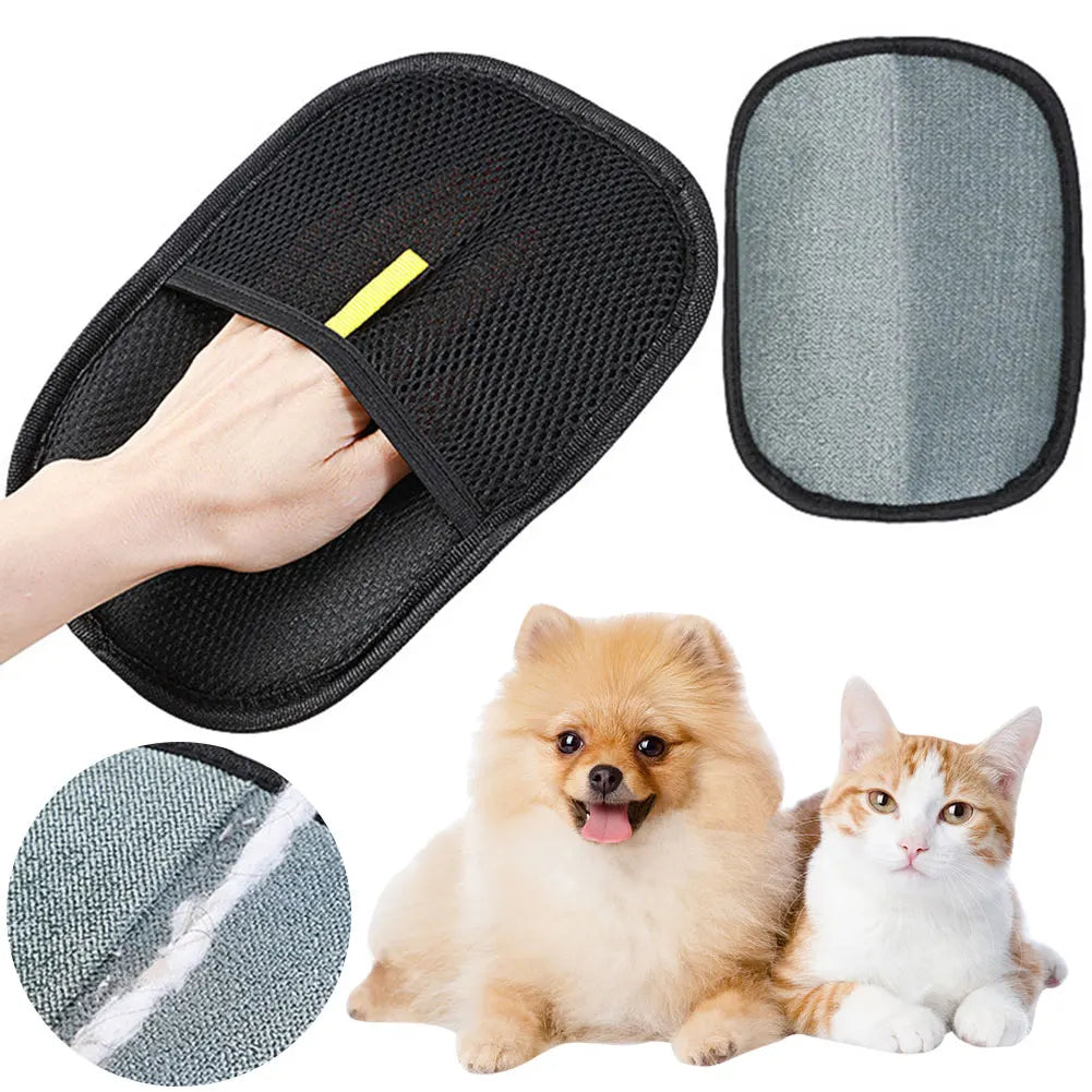 Pet Grooming Gloves Hair Remover Brush