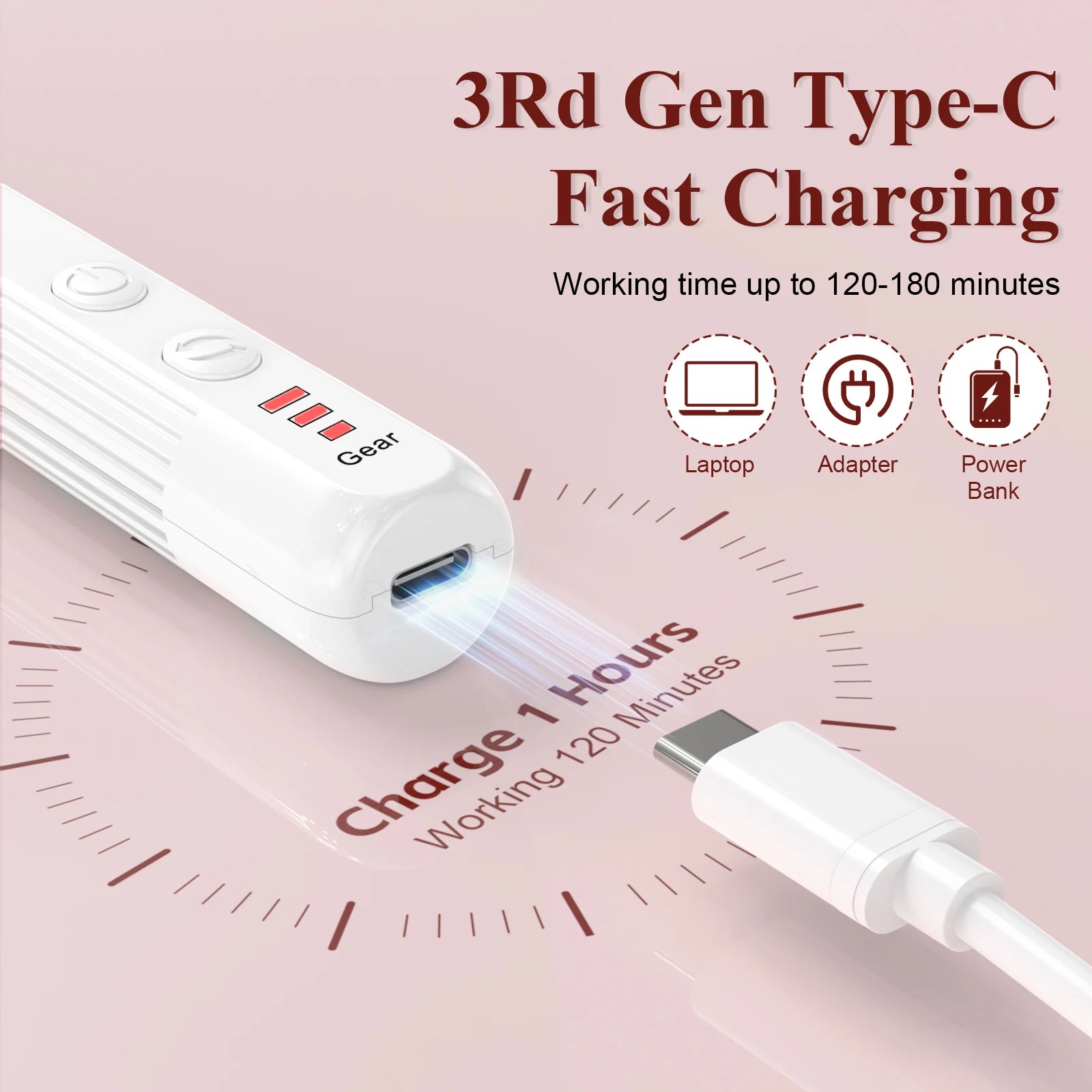 Nail Drill Set, 2,0000 RPM