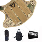 Military Large Dog Harness Collar Leash Bags Patches