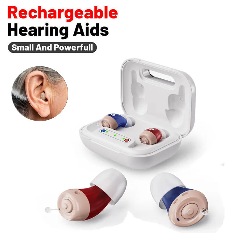 JINGHAO 1 Pair Mini Hearing Aids