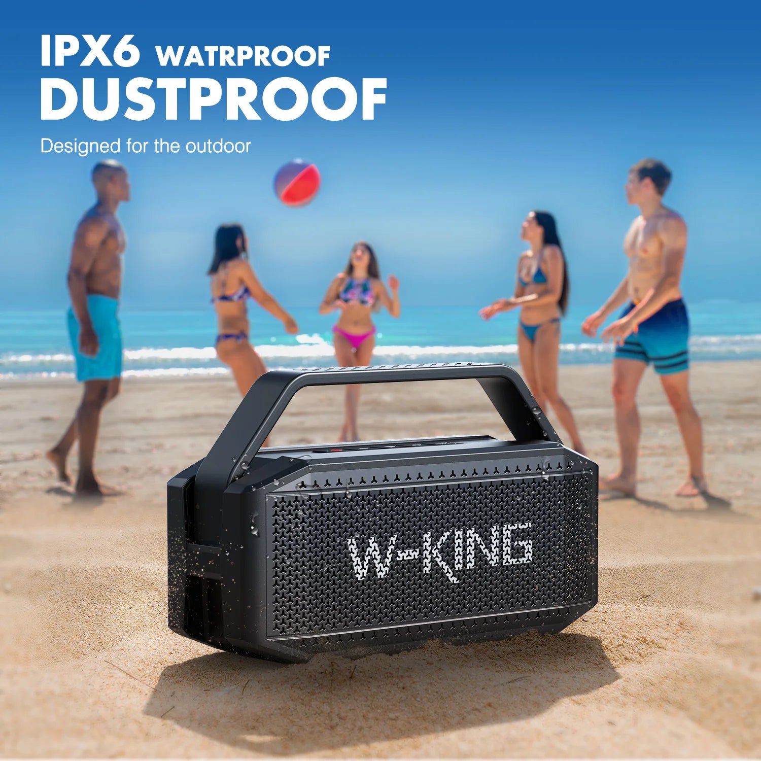 W-KING 100W Peak 60W RMS Deep Bass Bluetooth