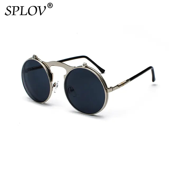 “Vintage Steampunk Flip Fashion Sunglasses”