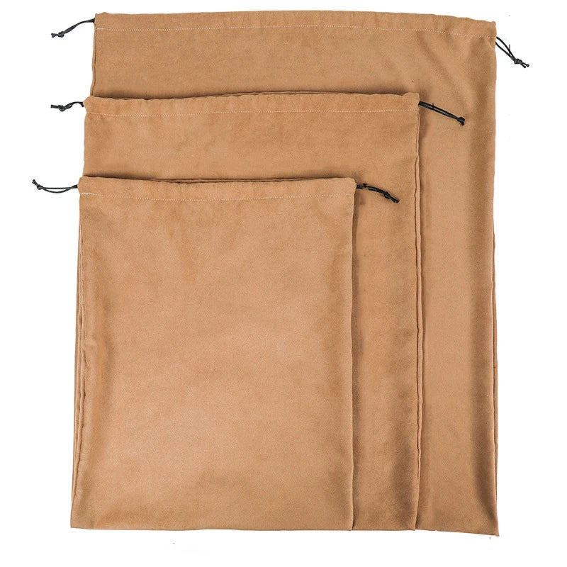 Suede Drawstring Bag