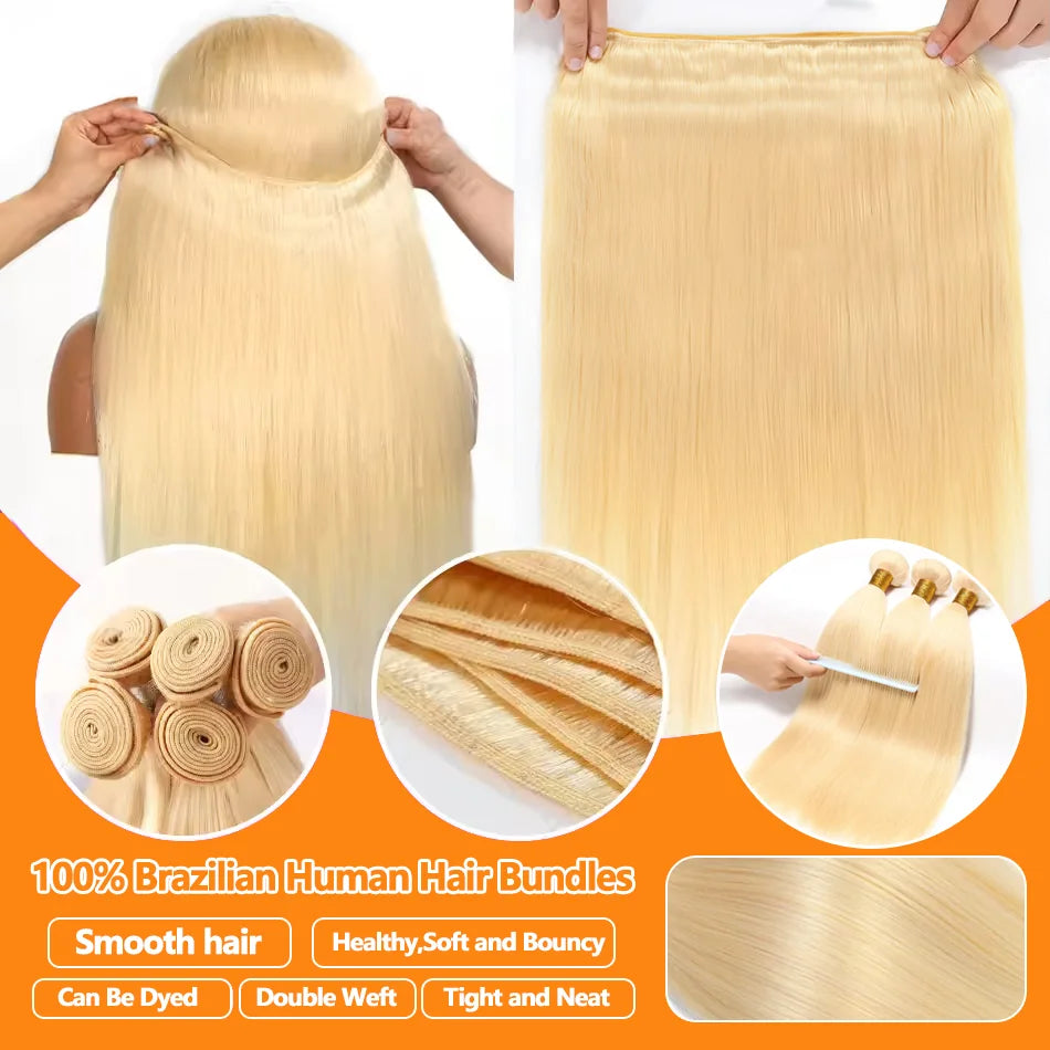 Human Hair Golden 
Brazilian