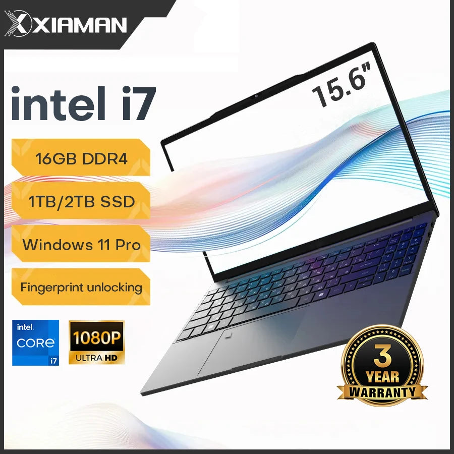 15.6" Windows 11 Pro i7 Gaming Laptop Computer