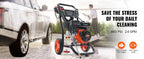 SucceBuy Gas Pressure Washer 3600 PSI 2.6 GPM Gas Powered Pressure Washer with Copper Pump Spray Gun and Extension Wand 5Nozzles