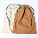 Suede Drawstring Bag