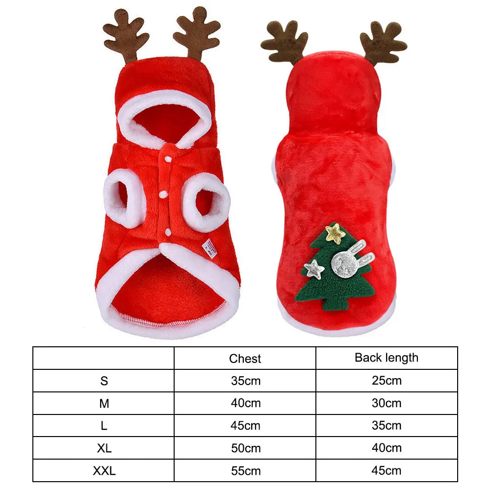 Christmas Pet Clothes Winter
