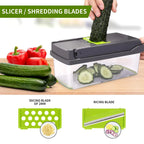 14 in 1 Multifunctional Vegetable Onion Manual Chopper