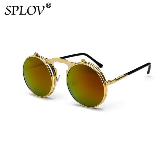 “Vintage Steampunk Flip Fashion Sunglasses”