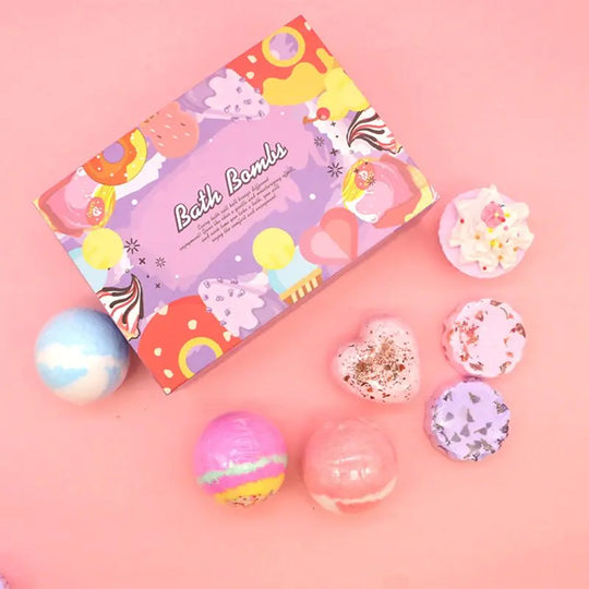 "Bubble Cupcake Spa Bath Bombs Set"