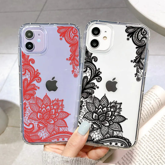 “Lace Flowers iPhone Case”