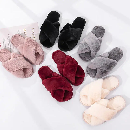 “Winter Plush Slides”