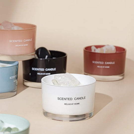 “Scented Mineral Candles”