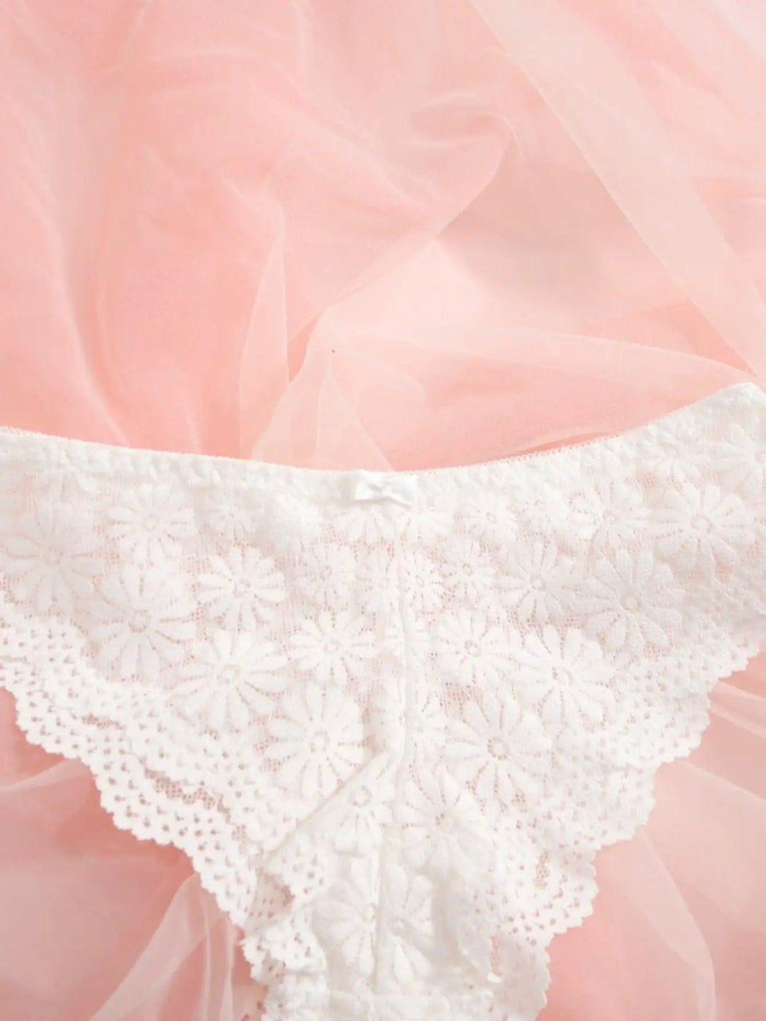 “Innocently Sweet Lace Bra and Panty Set”